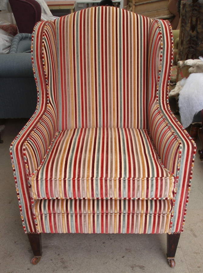 SOLD-Edwardian Winged Armchair