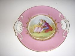 SEVRES CONTINENTAL HAND PAINTED PORCELAIN CABINET PLATE