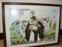 MODERN PRINT OF COUNTY CRICKET RUNNERS-UP CHAMPIONS TROPHY PRESENTATION 1998 BY F.J.SCOTT (No.93/...