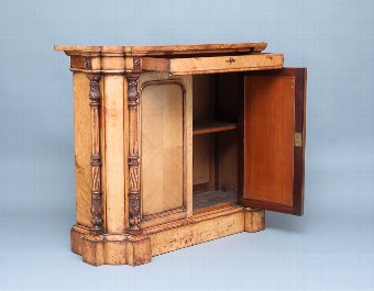 Antique 19th Century birds eye maple cabinet