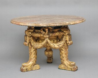Marble top occasional table
