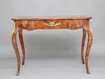 Antique 19th Century walnut and inlaid writing table