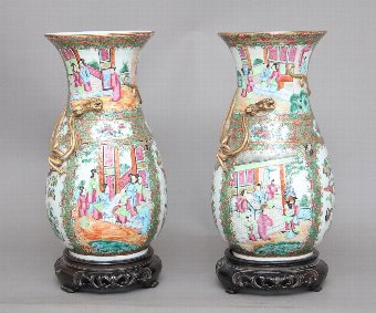 Pair of 19th Century Chinese vases