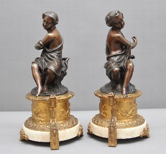 Antique Pair of 19th Century French bronzes