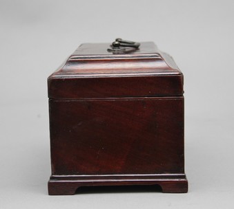 Antique 18th Century mahogany tea caddy