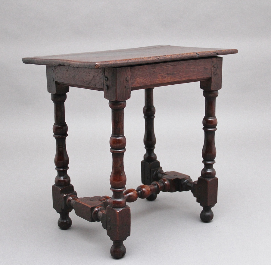 Early 18th Century oak stool
