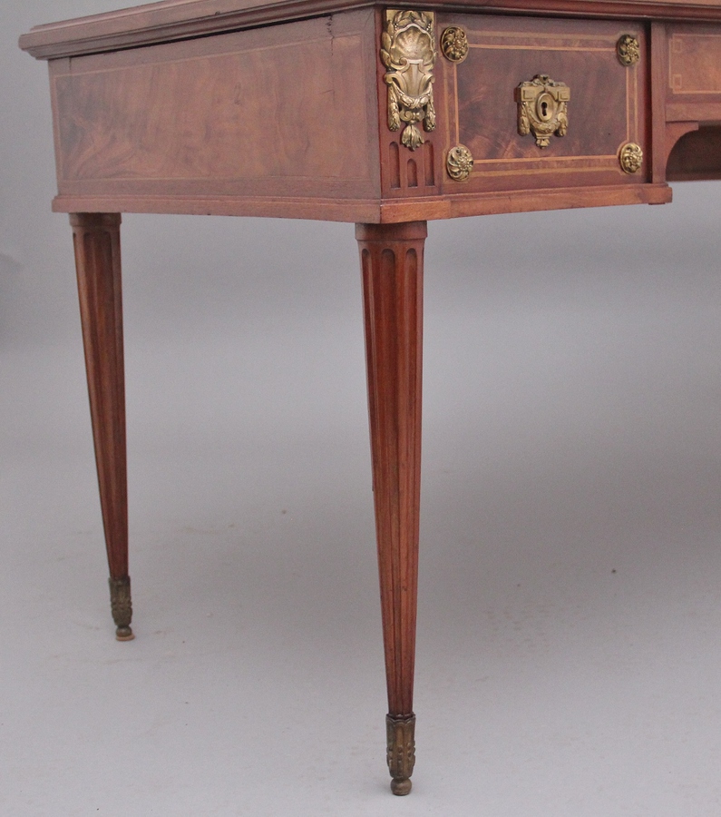 Antique 19th Century French desk and matching desk chair