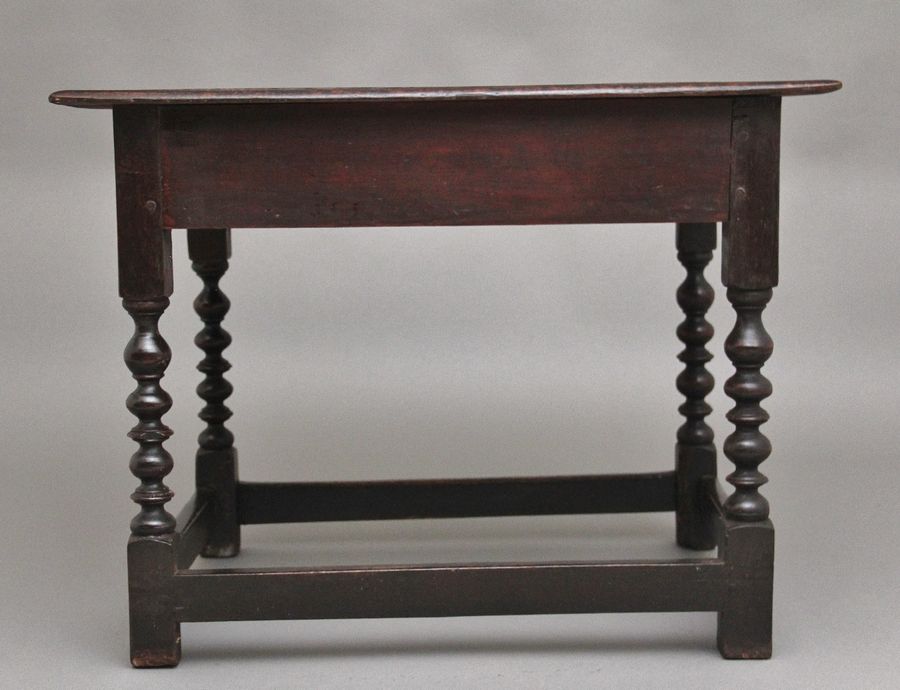 Antique Early 18th Century oak side table