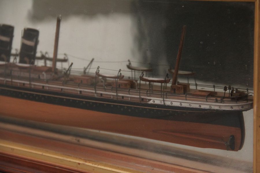 Antique 19th Century  half mode of steam ship New York