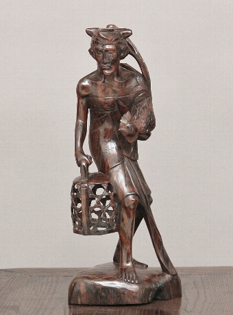 Carved oriental figure
