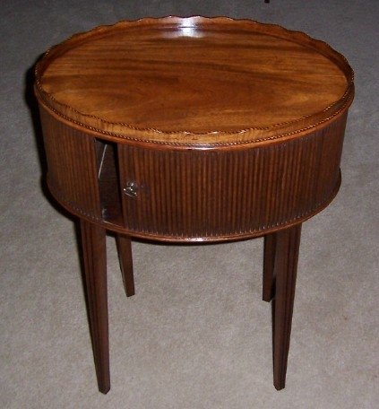 SOLD Oval Mahogany Work Table Early 19C