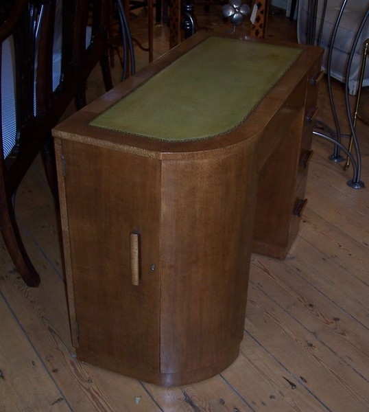SOLD. Art Deco Kneehole Desk