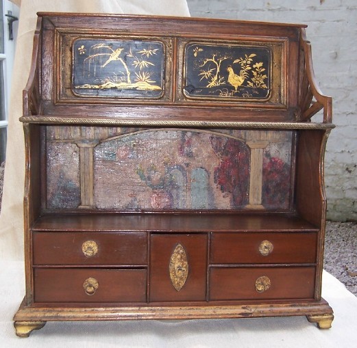 SOLD 19th C Miniature Mahogany Dresser