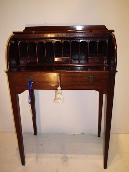 Edwardian Drum Top Writing Desk