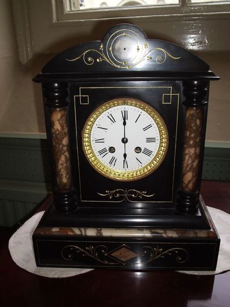 French Marble Mantel Clock