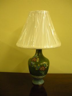 Chinese Cloisonee Vase Lamp