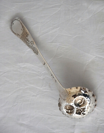 Antique Georgian Silver Fruit Sifter Spoon