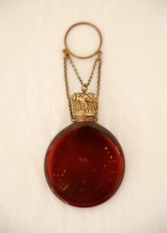 Victorian Ruby Glass Scent Flask