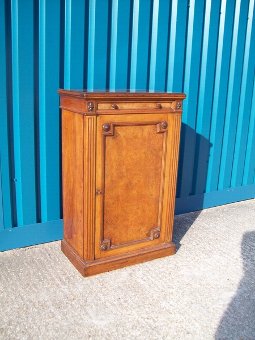 Victorian Walnut Collectors Cabinet By