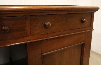 Antique Mid Victorian Mahogany Partners Desk