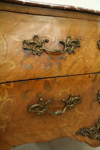 Antique Louis XV Style Marquetry Commode
