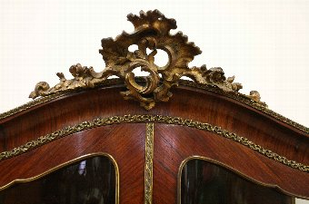 Antique French Kingwood Vernis Martin Cabinet