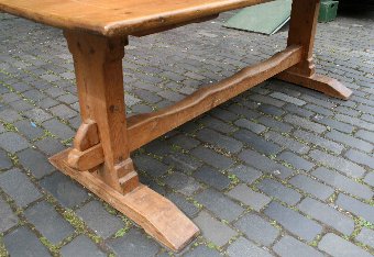 Antique Yellow Pine Refectory Table