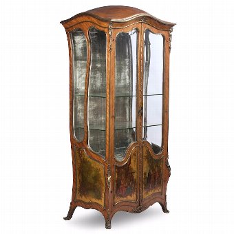 French Kingwood Vitrine Cabinet
