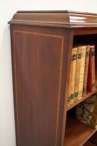 Antique Sheraton Style Dwarf Open Bookcase