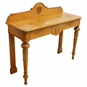 Victorian Oak Hall Table