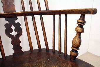 Antique Mid Victorian Elm and Ash Windsor Chair