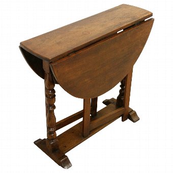 Charles II Fruitwood Gate Leg Table
