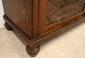 Antique Regency Rosewood Cabinet by William Trotter