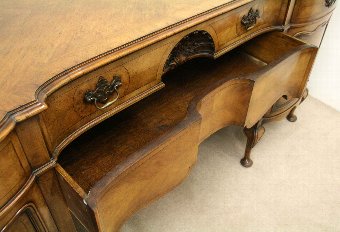 Antique Georgian Style Shaped Front Sideboard