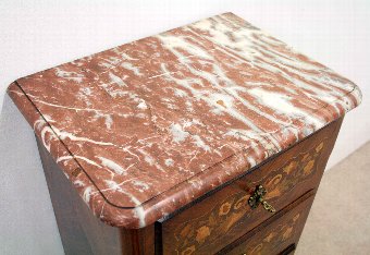 Antique French Marble Top Secretaire Chest