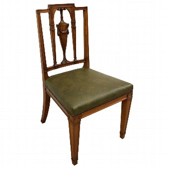 Antique Set of 6 Adams Style Mahogany Dining Chairs