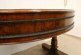 Antique Burr Walnut Display Table/Bijouterie Table