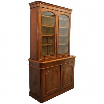 Mid Victorian Two Door Cabinet Bookcase