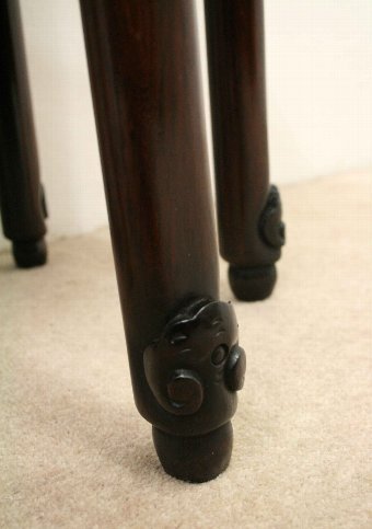 Antique Pair of Chinese Hongmu Circular Occasional Tables