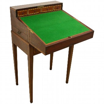 Victorian Mahogany Campaign Desk