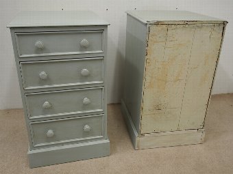 Antique Pair of Victorian Pine Chest of Drawers