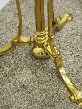 Antique Brass and Cast Brass Standard Lamp