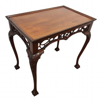 Chippendale Style Mahogany Side Table