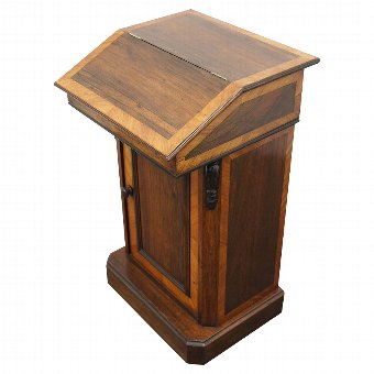 Rosewood and Kingwood Miniature Davenport