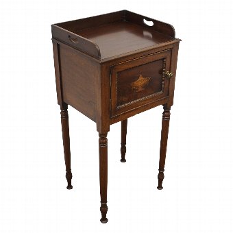 George III Inlaid Mahogany Locker