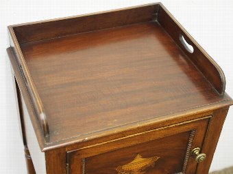 Antique  George III Inlaid Mahogany Locker