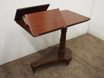 Antique Victorian Mahogany Reading Table