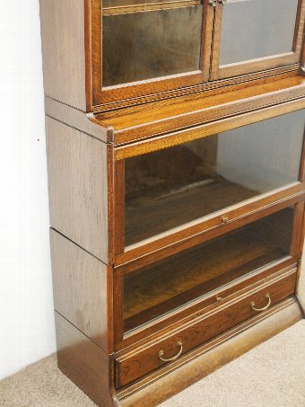 Antique Figured Oak Sectional Bookcase