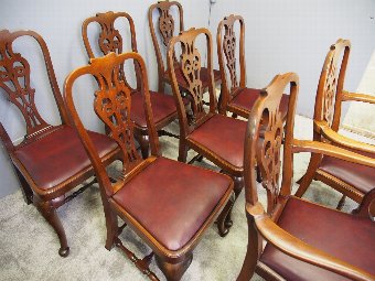 Antique Set of 8 George II Style Armchairs