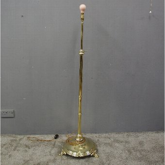 Victorian Cast Brass Adjustable Lamp